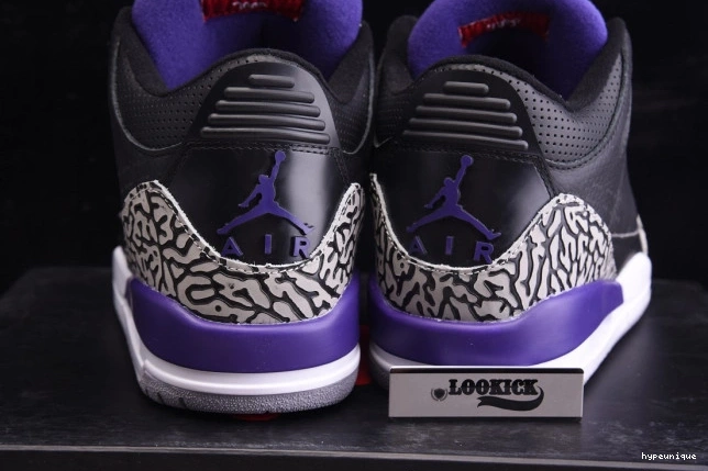 HYPE CT8532-050 3 Black Purple Jordan Air Court Retro 0630
